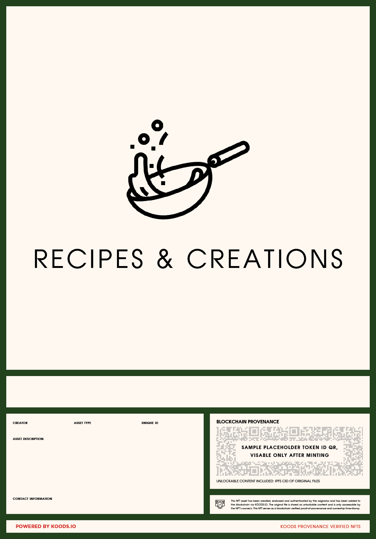 Recipes & Creations